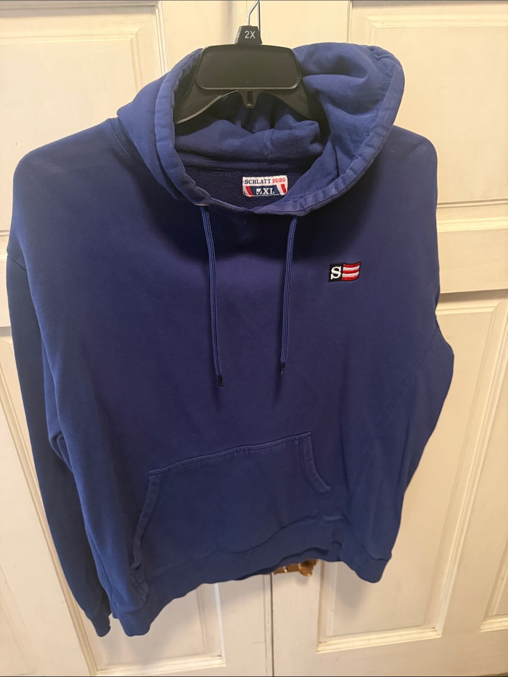 Rare Official Jschlatt Schlatt 2020 Presidential Campaign Hoodie XL Blue.